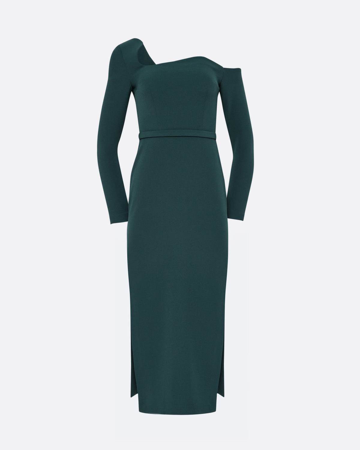 Amia Midi Dress in Darkest Spruce