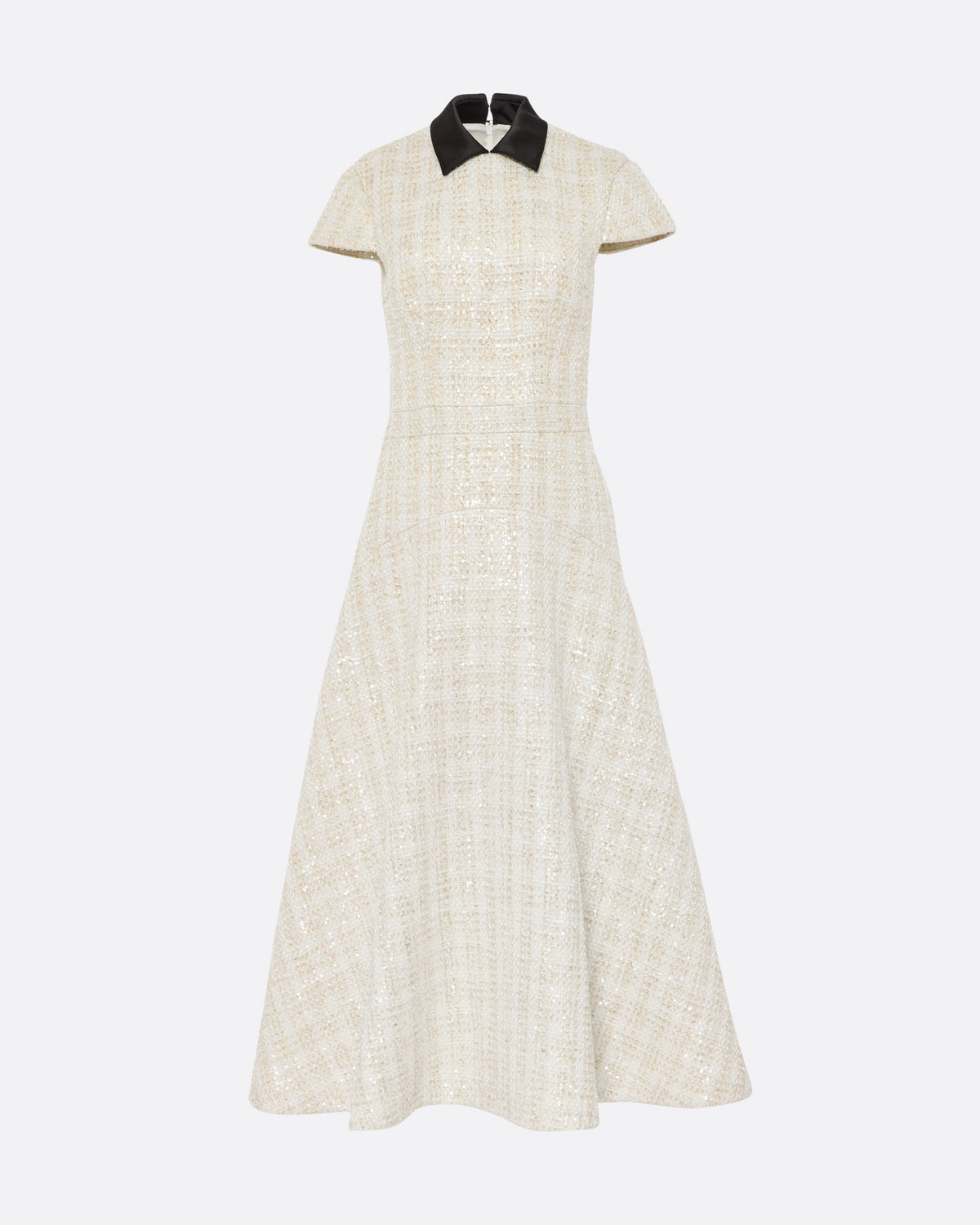 Ascah Midi Dress in Golden Ivory