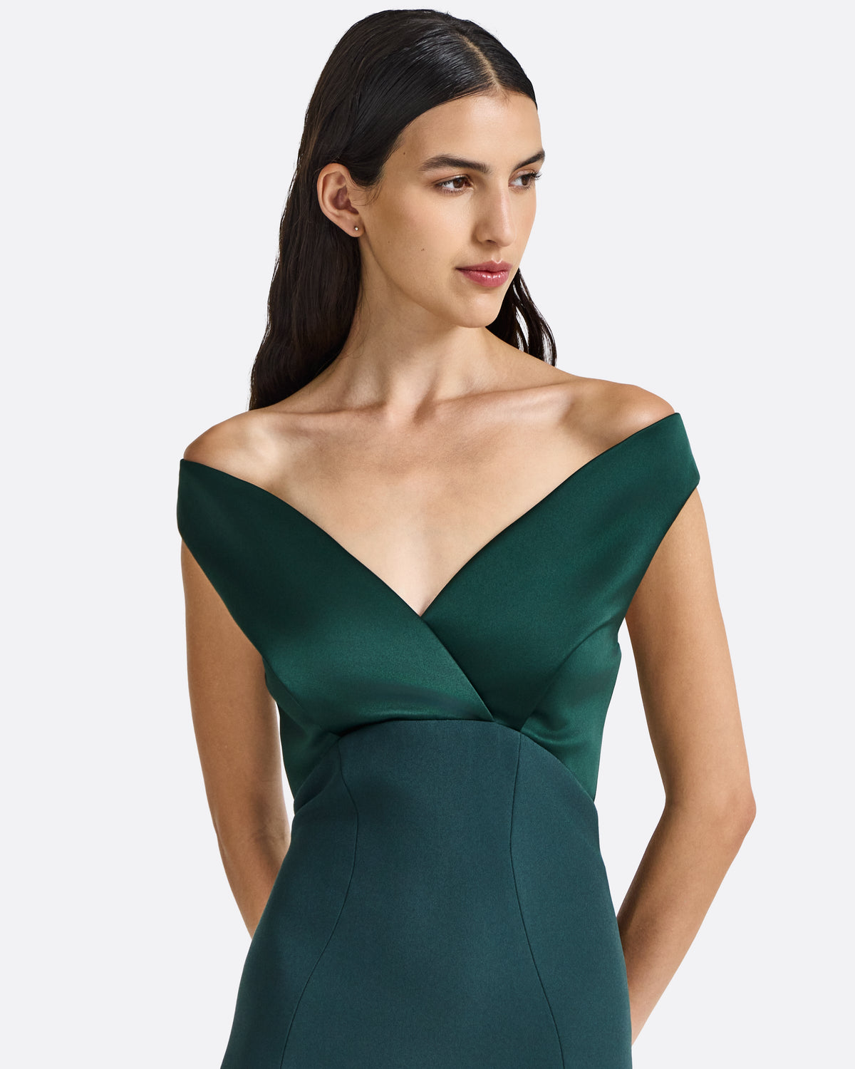 Merissa Long Dress in Darkest Spruce