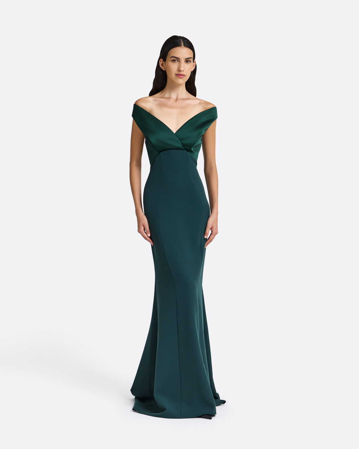 Merissa Long Dress in Darkest Spruce