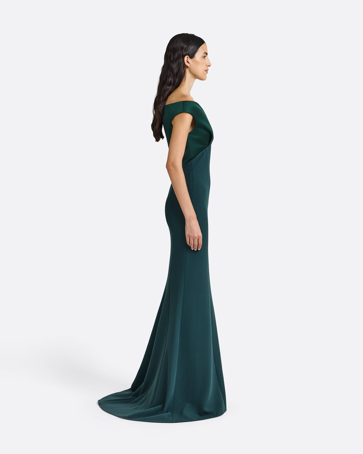 Merissa Long Dress in Darkest Spruce