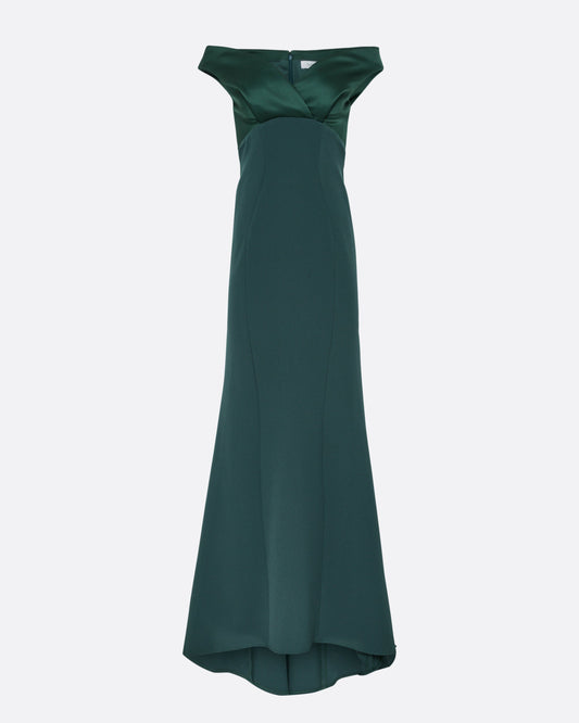 Merissa Long Dress in Darkest Spruce