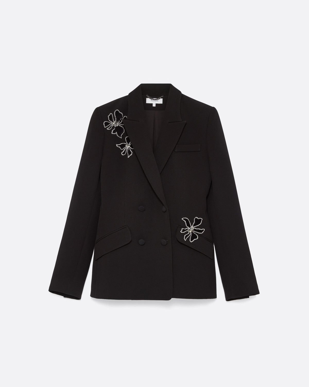 Wynnie Embroidered Jacket in Black