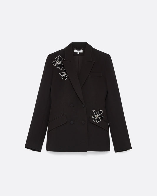Wynnie Embroidered Jacket in Black