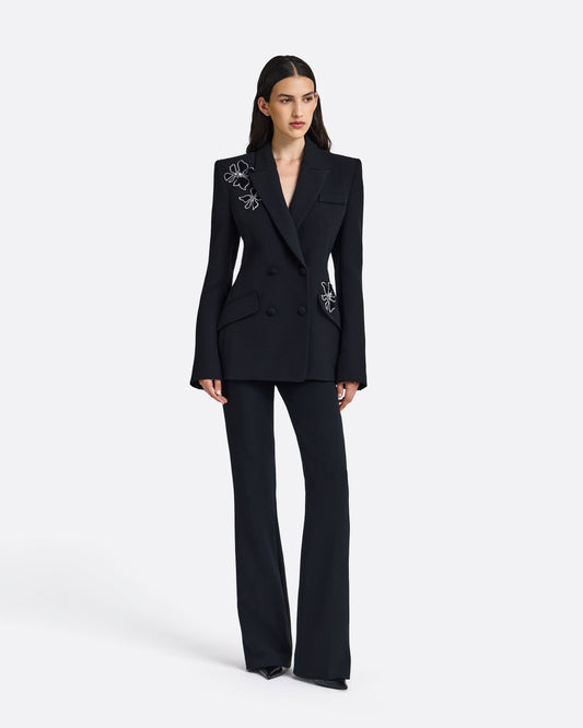 Wynnie Embroidered Jacket in Black