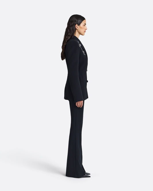 Wynnie Embroidered Jacket in Black