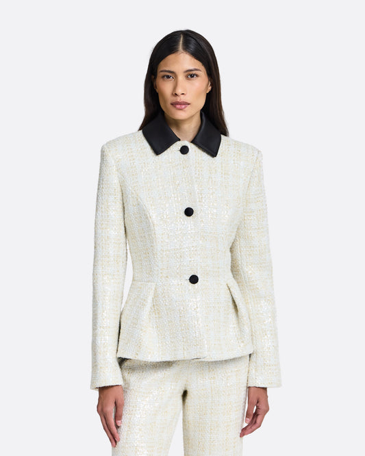Jeona Trouser in Golden Ivory
