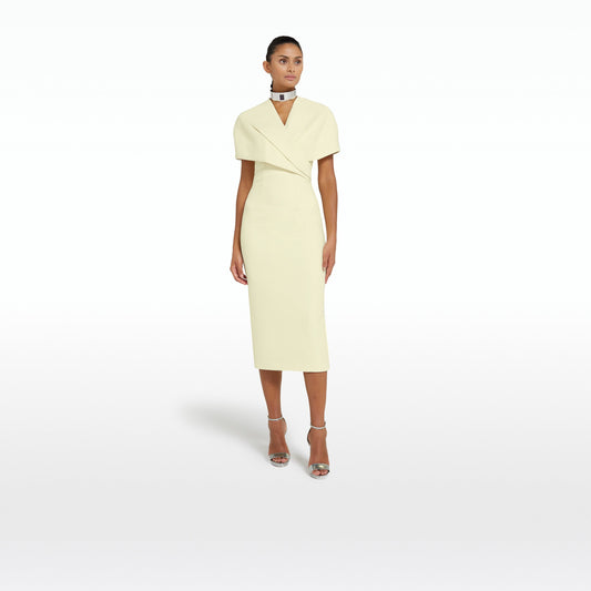 Flora Buttermilk Midi Dress