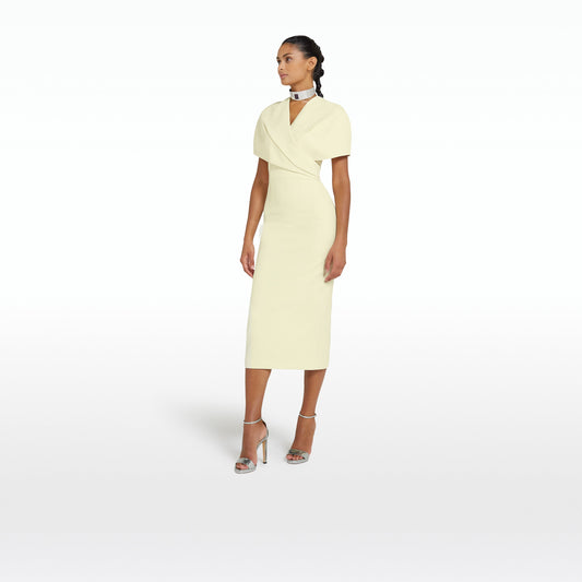 Flora Buttermilk Midi Dress