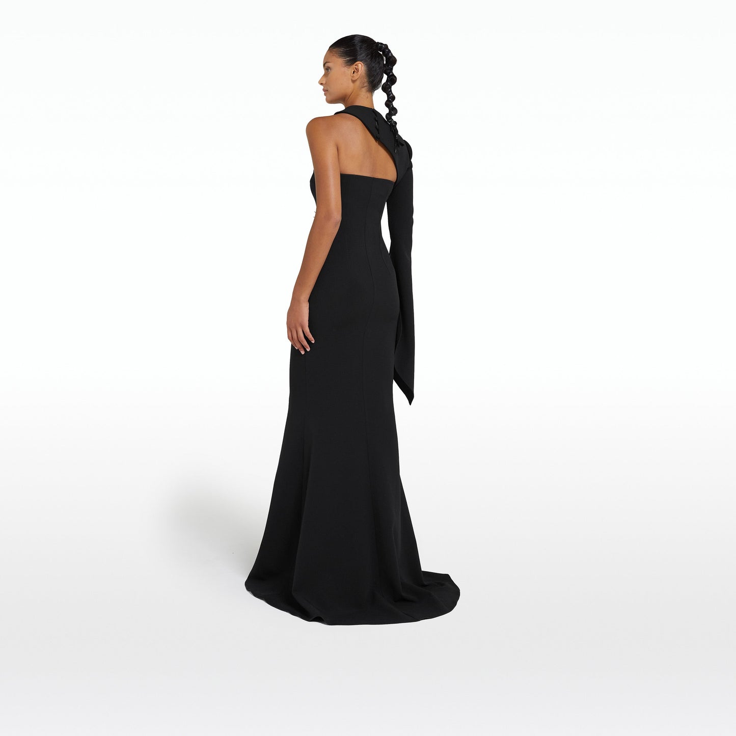 Raha Black Long Dress