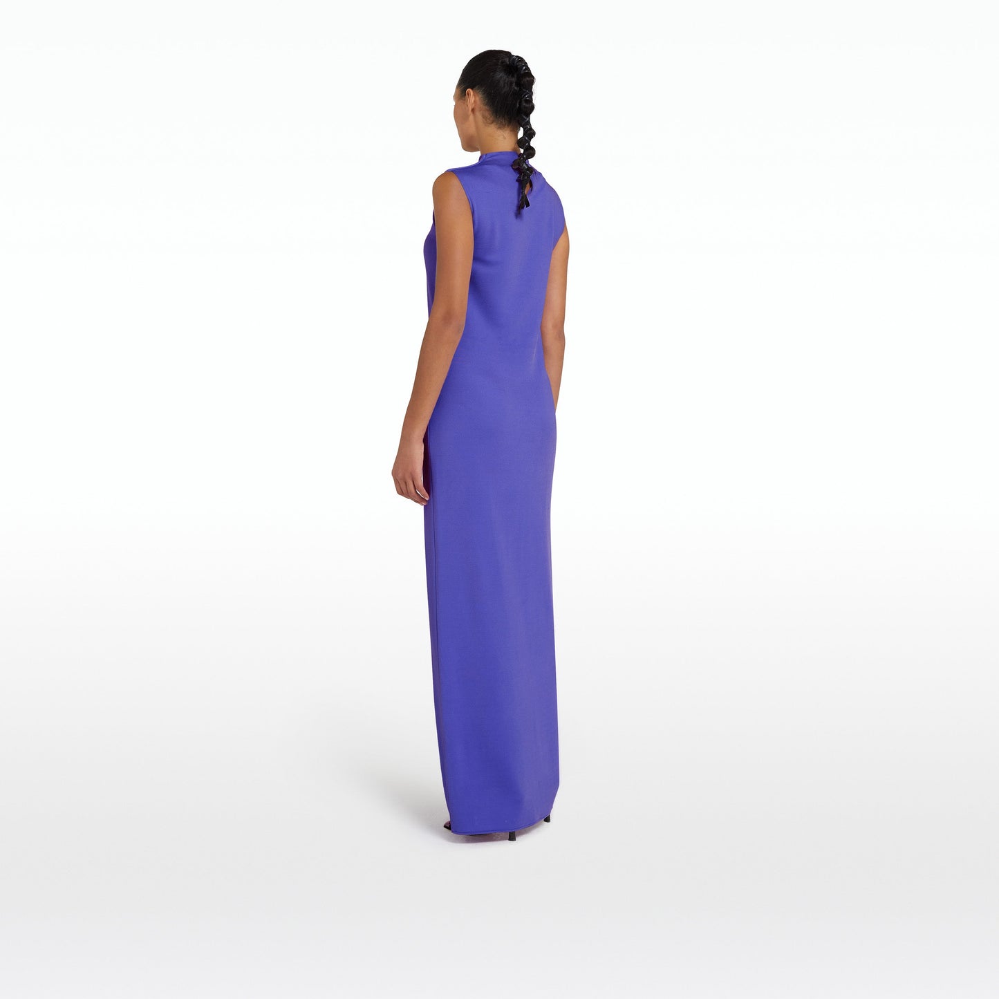 Iris Anemone Blue Long Dress