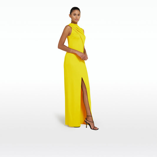 Iris Canary Long Dress