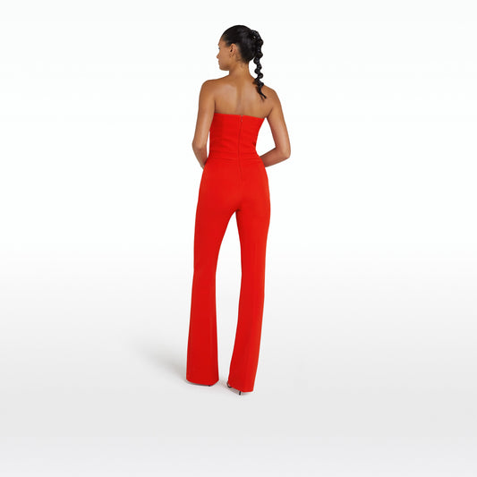 Myrine Cherry Red Jumpsuit