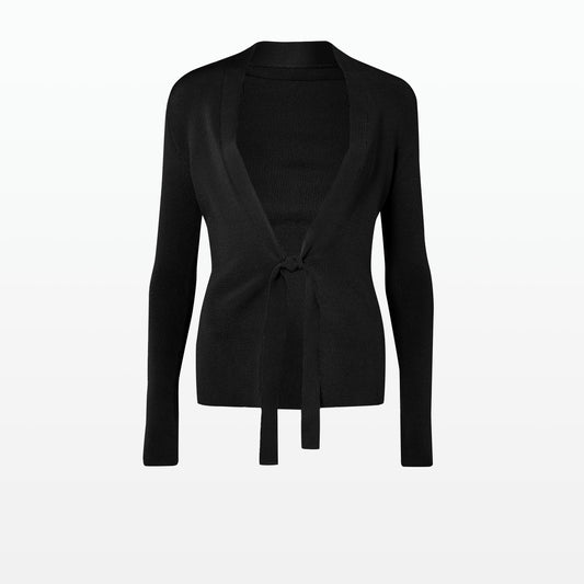 Mani Black Knit Cardigan