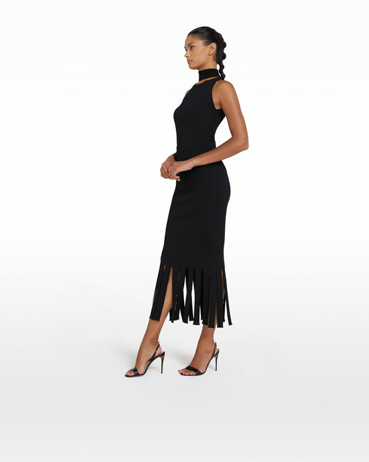 Khuno Black Knit Skirt