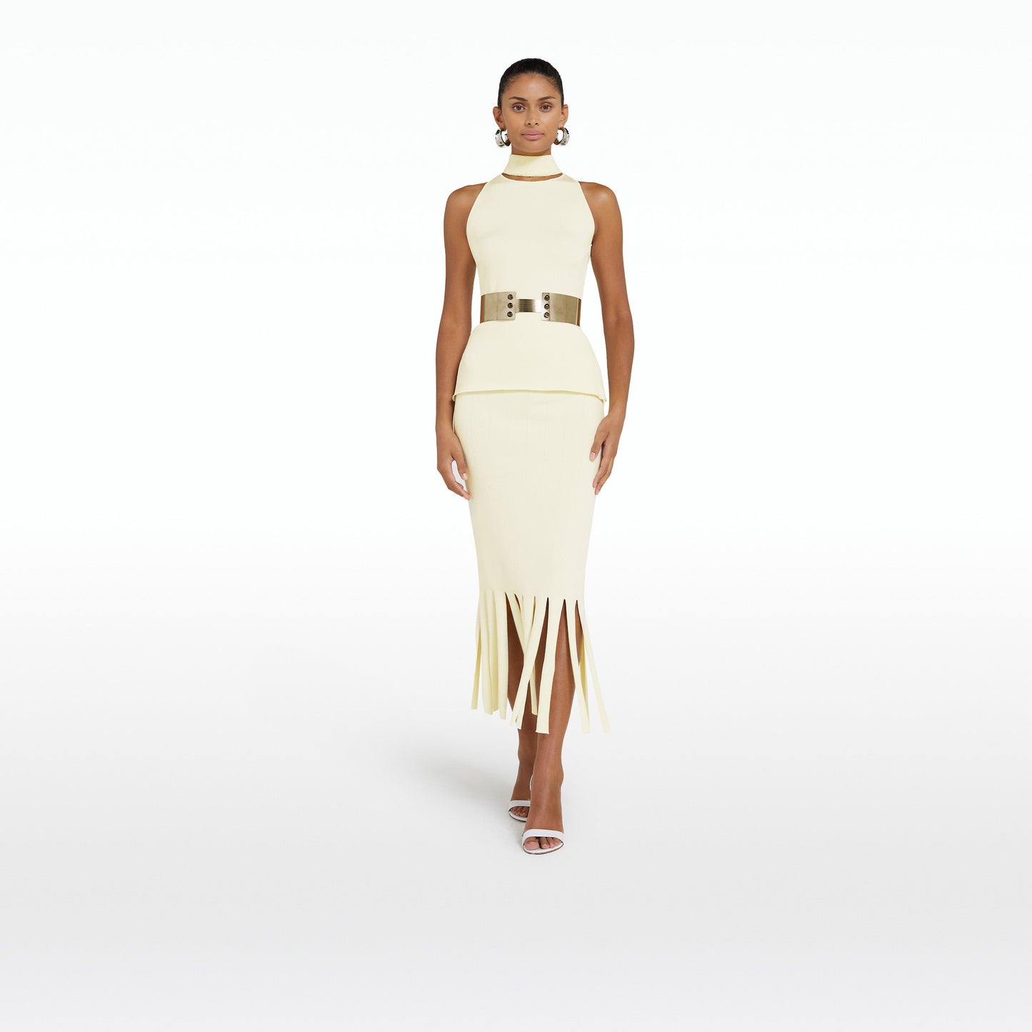 Khuno Buttermilk Knit Skirt