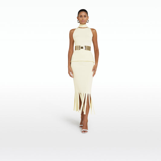 Khuno Buttermilk Knit Skirt