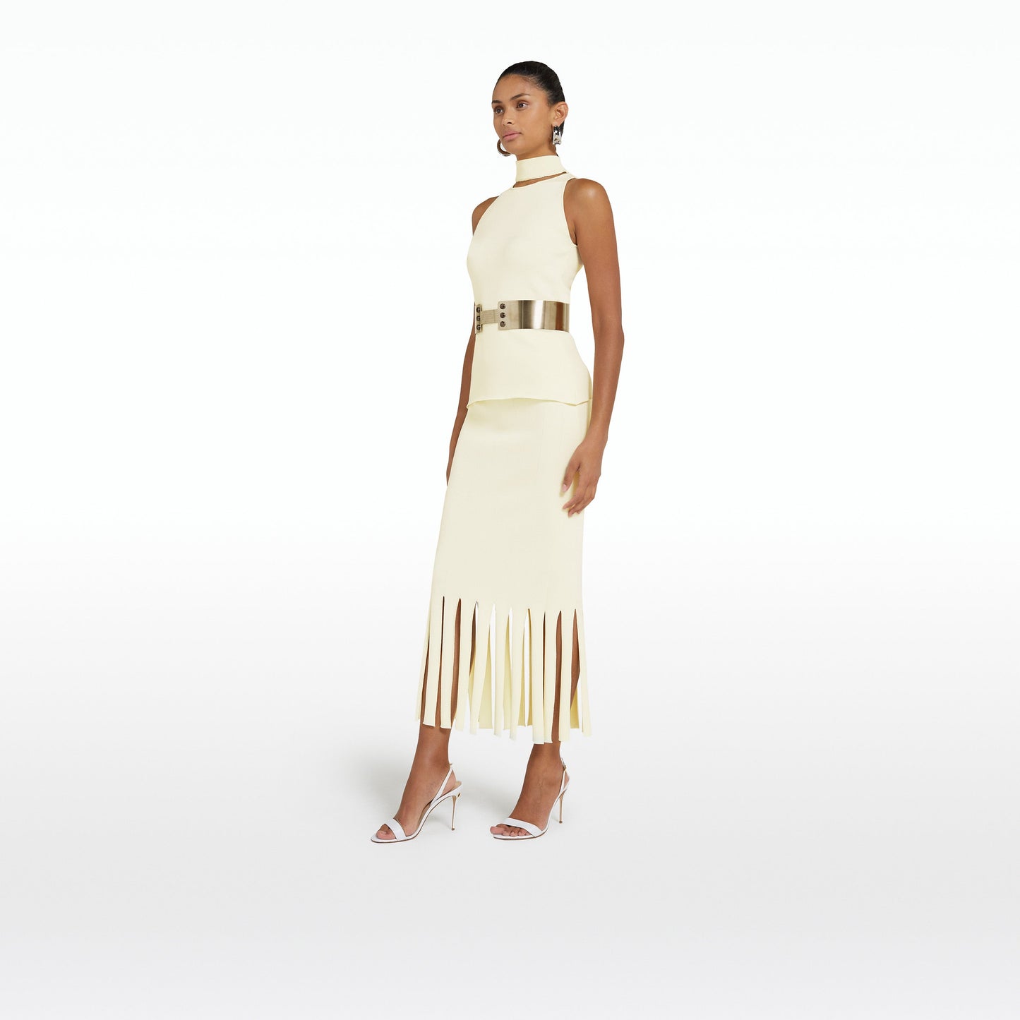 Khuno Buttermilk Knit Skirt