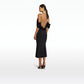 Vita Black Midi Dress