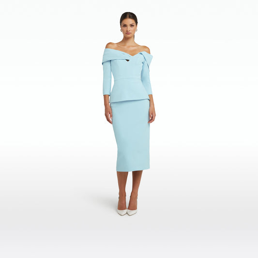 Tinsley Baby Blue Midi Dress