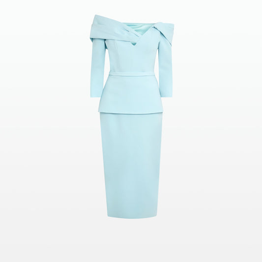 Tinsley Baby Blue Midi Dress