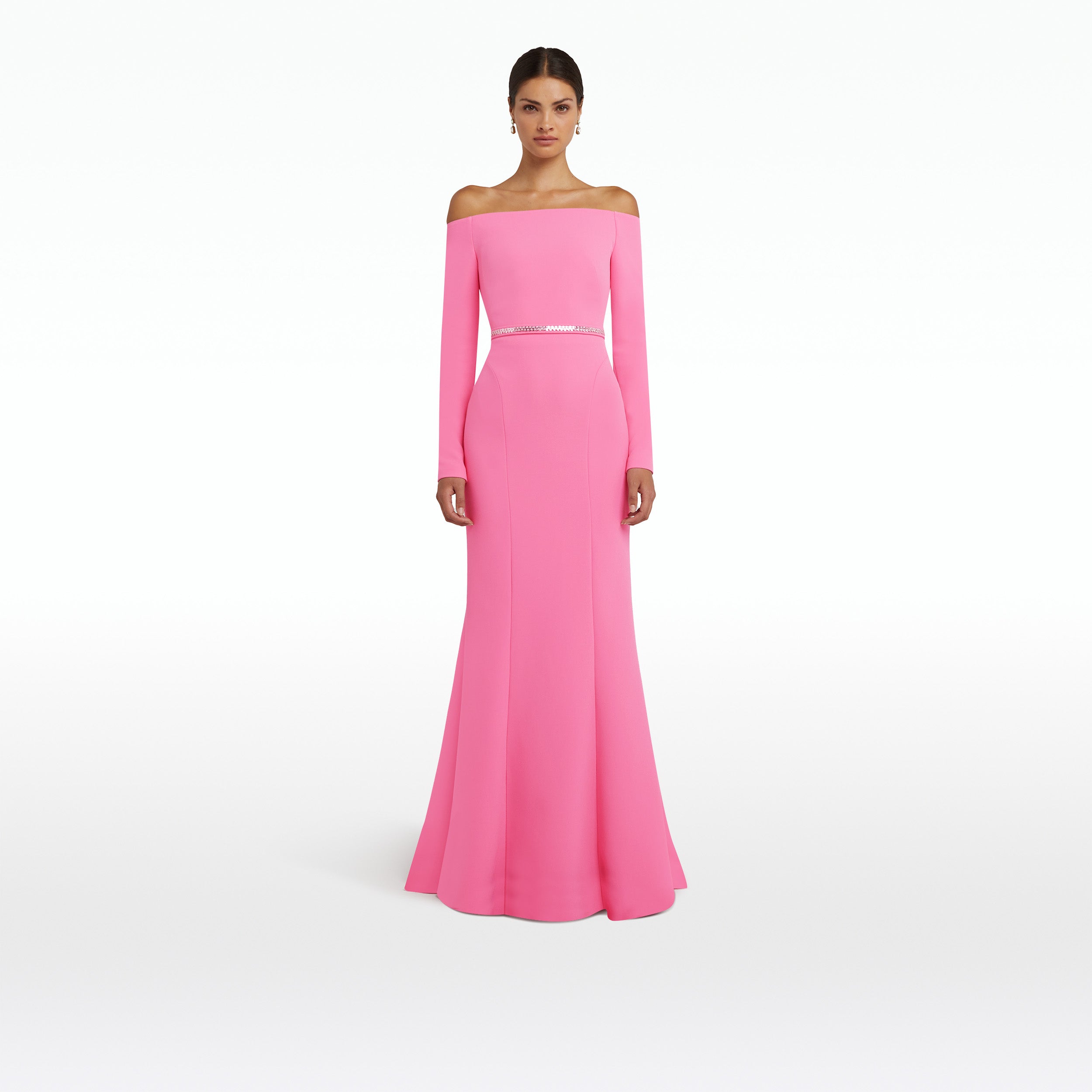 Rory Aurora Long Dress With Embroidered Belt