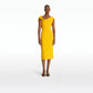 Koral Sunshine Yellow Midi Dress