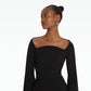 Aubrene Black Short Dress