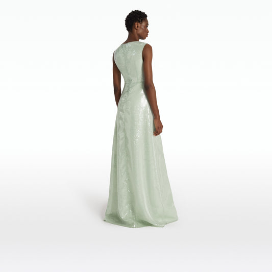 Yanis Sea Glass Long Dress