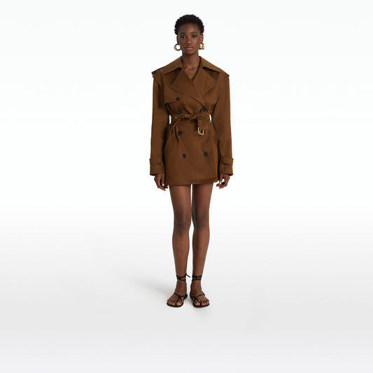 Merrik Deep Brown Modular Coat