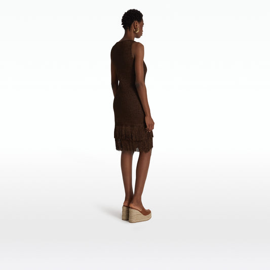 Taylor Deep Brown Knit Dress