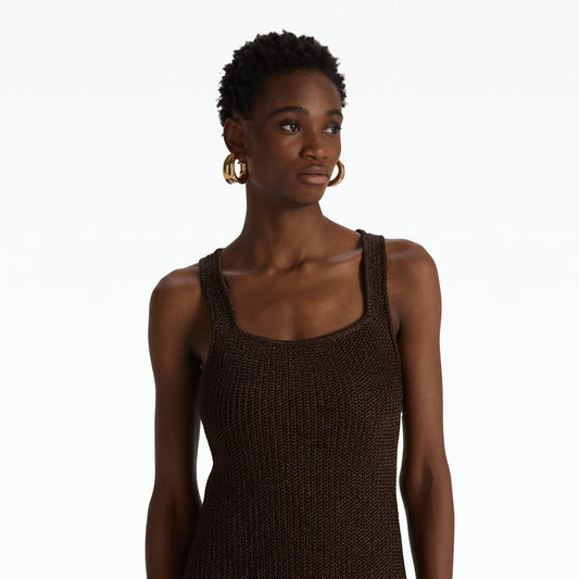 Taylor Deep Brown Knit Dress