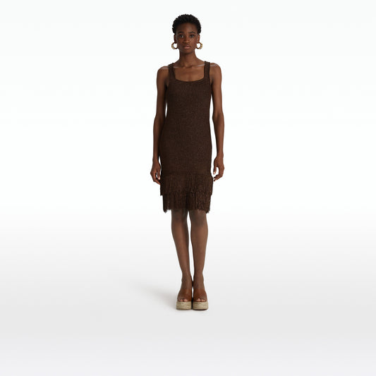 Taylor Deep Brown Knit Dress