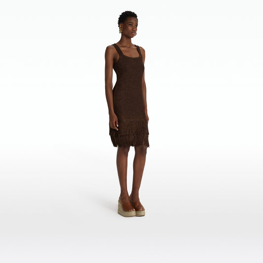 Taylor Deep Brown Knit Dress