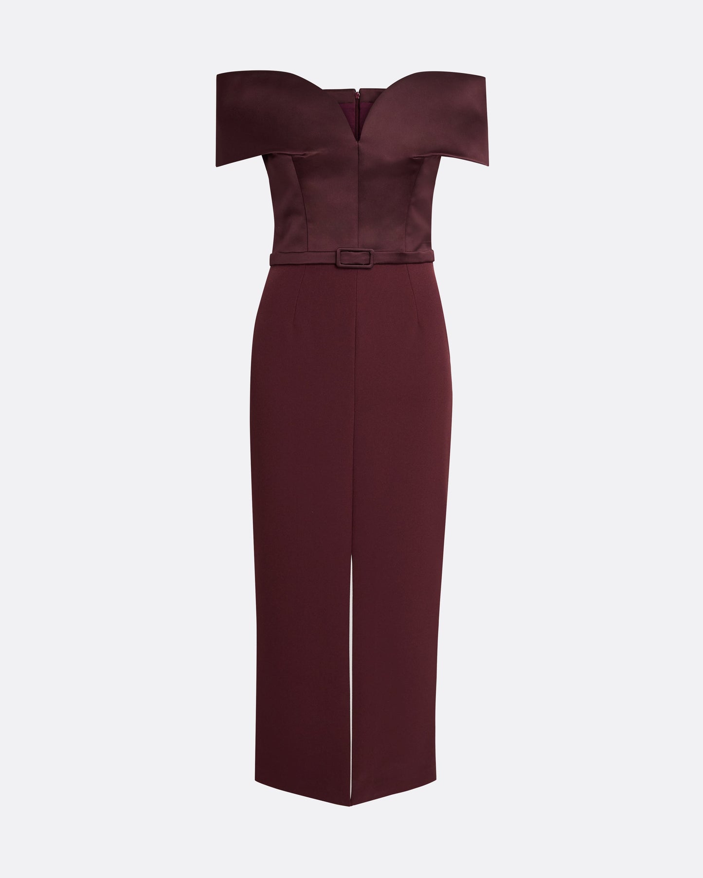 Ebren Wine Midi Dress