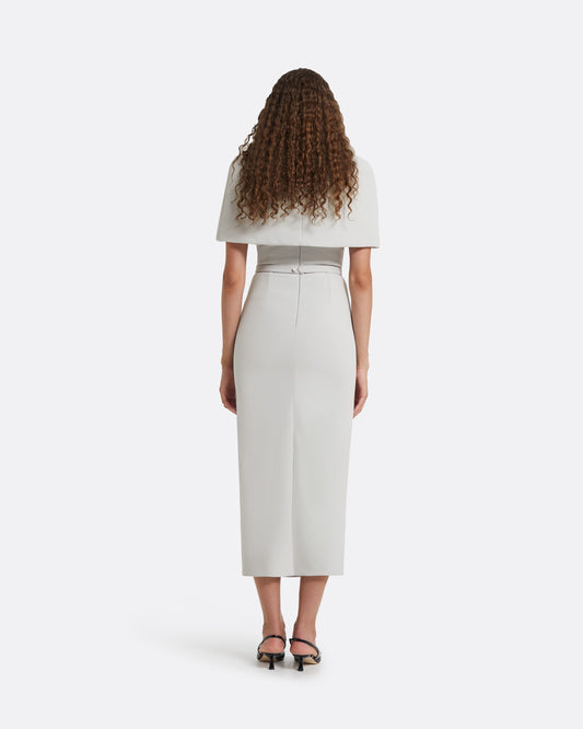 Shula Stone Grey Midi Dress