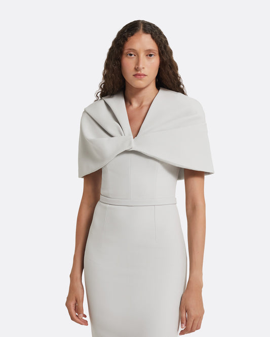 Shula Stone Grey Midi Dress