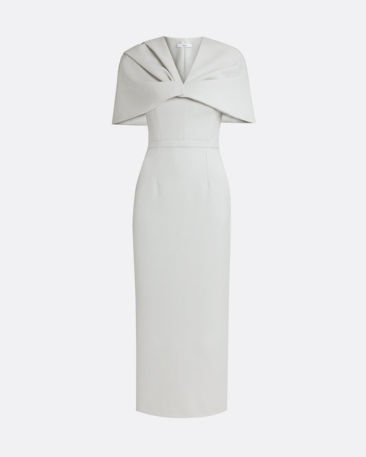 Shula Stone Grey Midi Dress