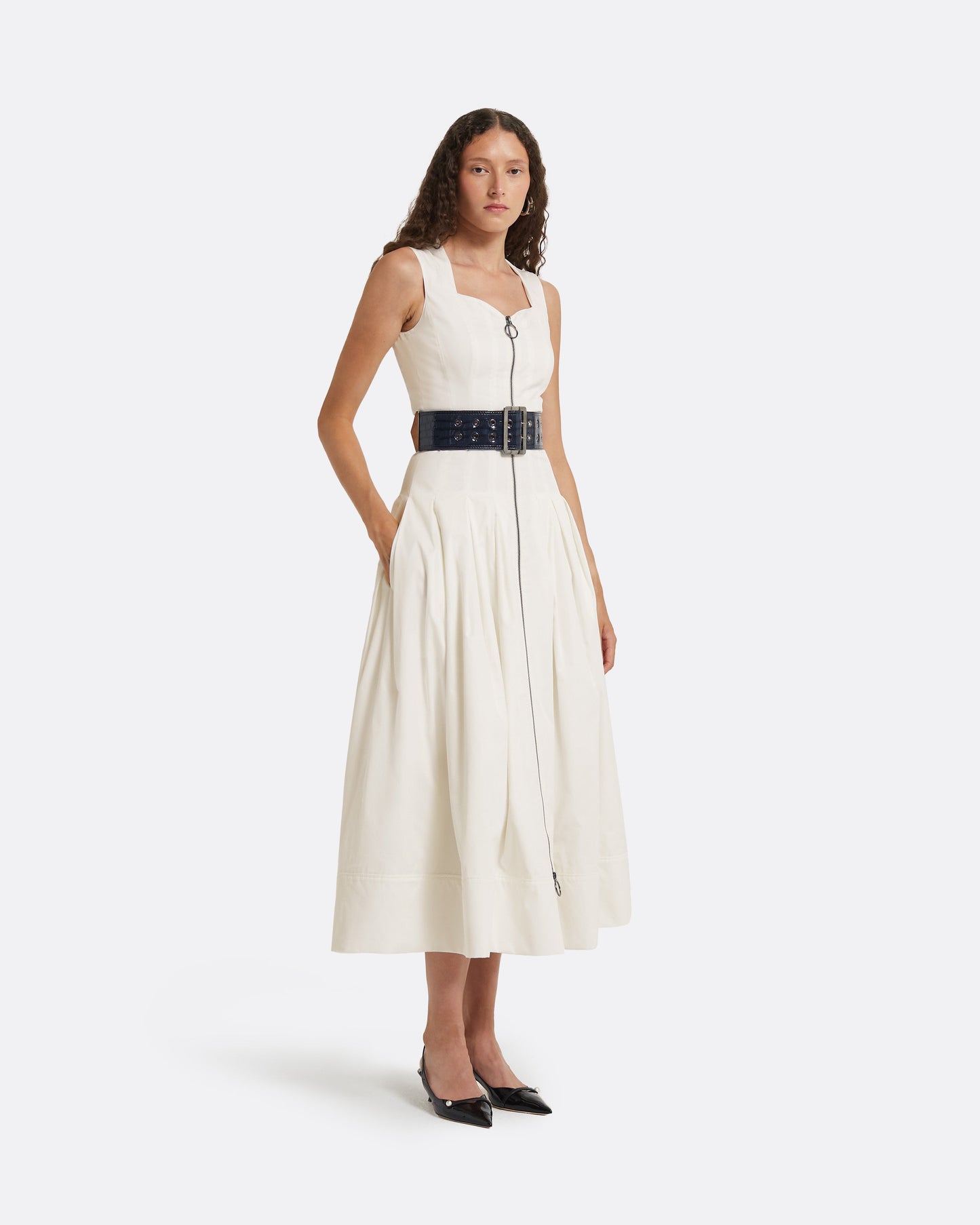 Marilyn Ivory Midi Dress
