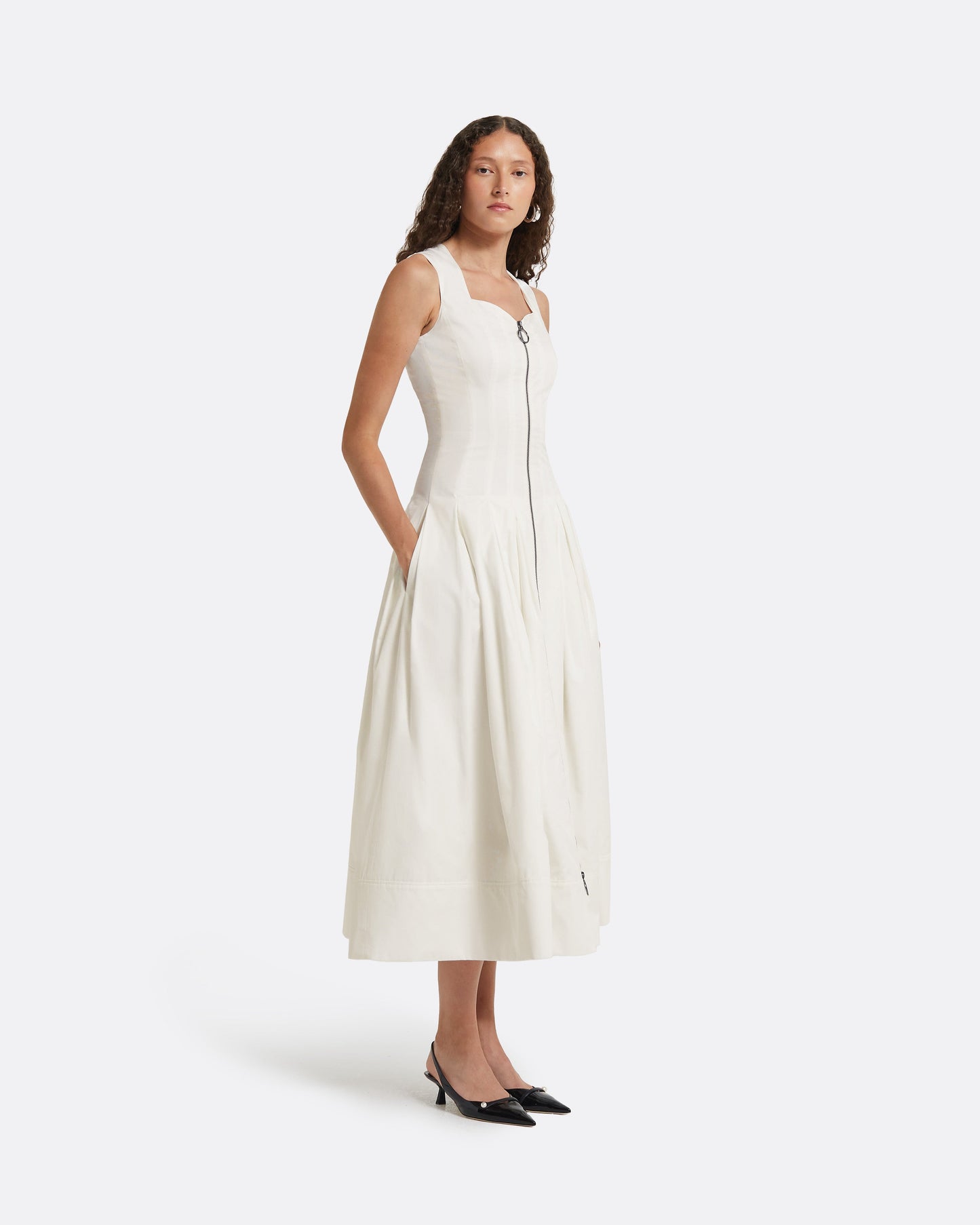 Marilyn Ivory Midi Dress