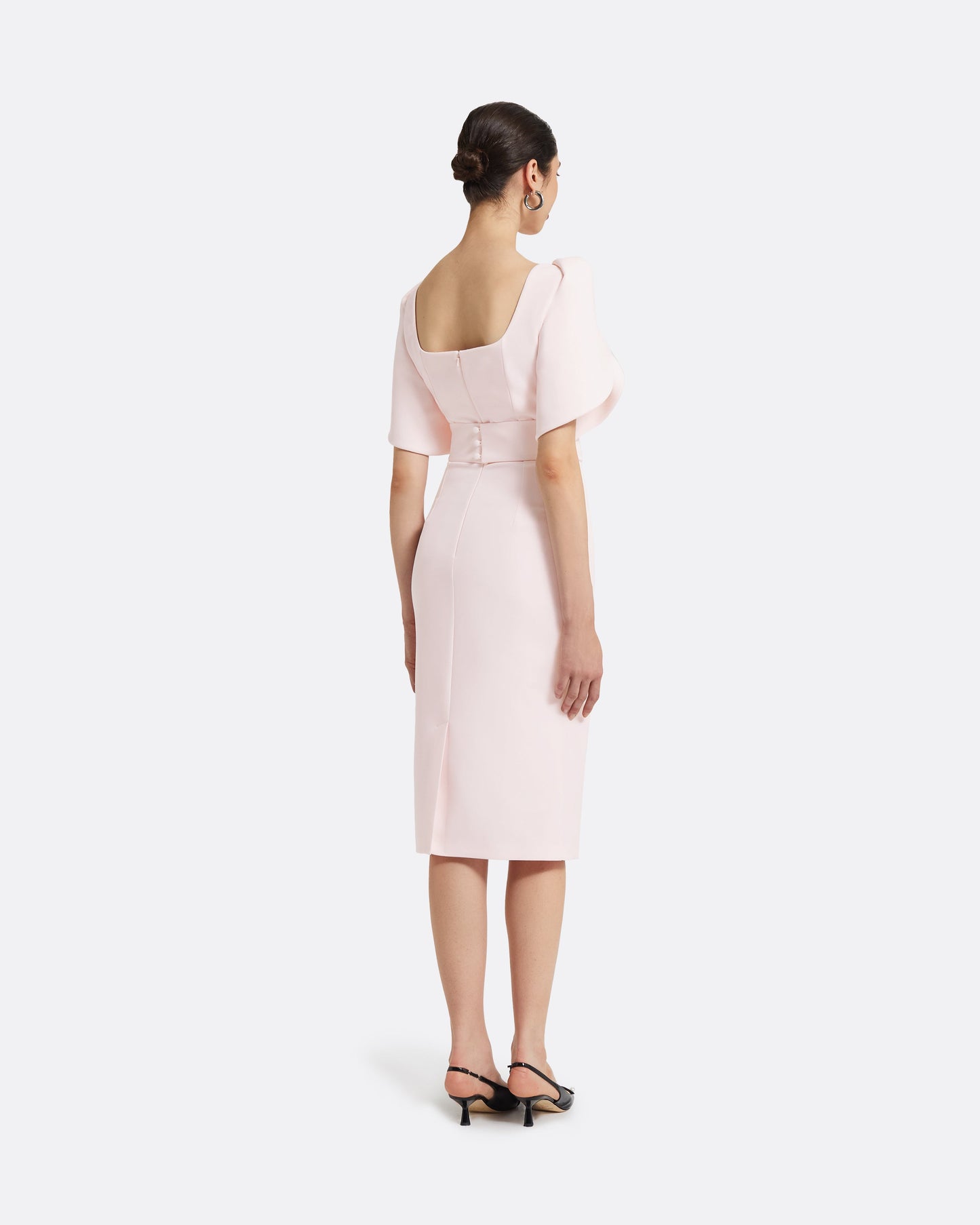 Joan Barely Pink Midi Dress