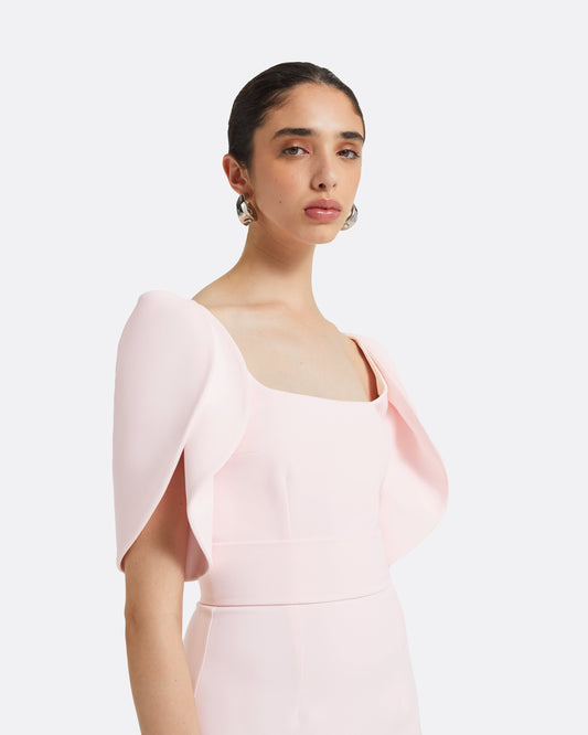 Joan Barely Pink Midi Dress