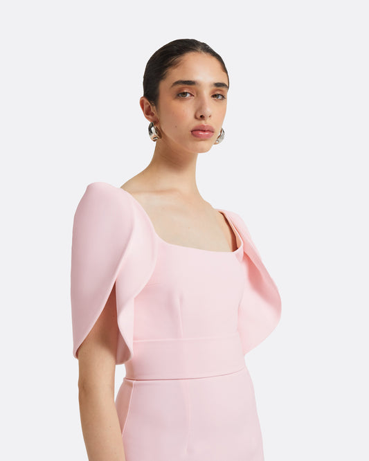 Joan Barely Pink Midi Dress