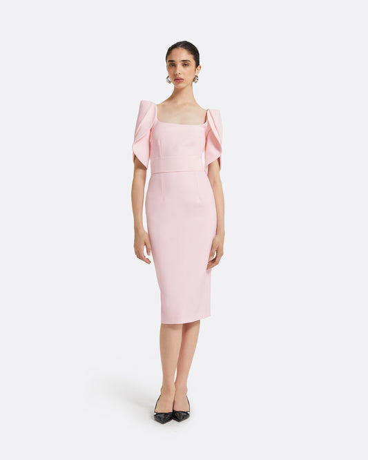 Joan Barely Pink Midi Dress