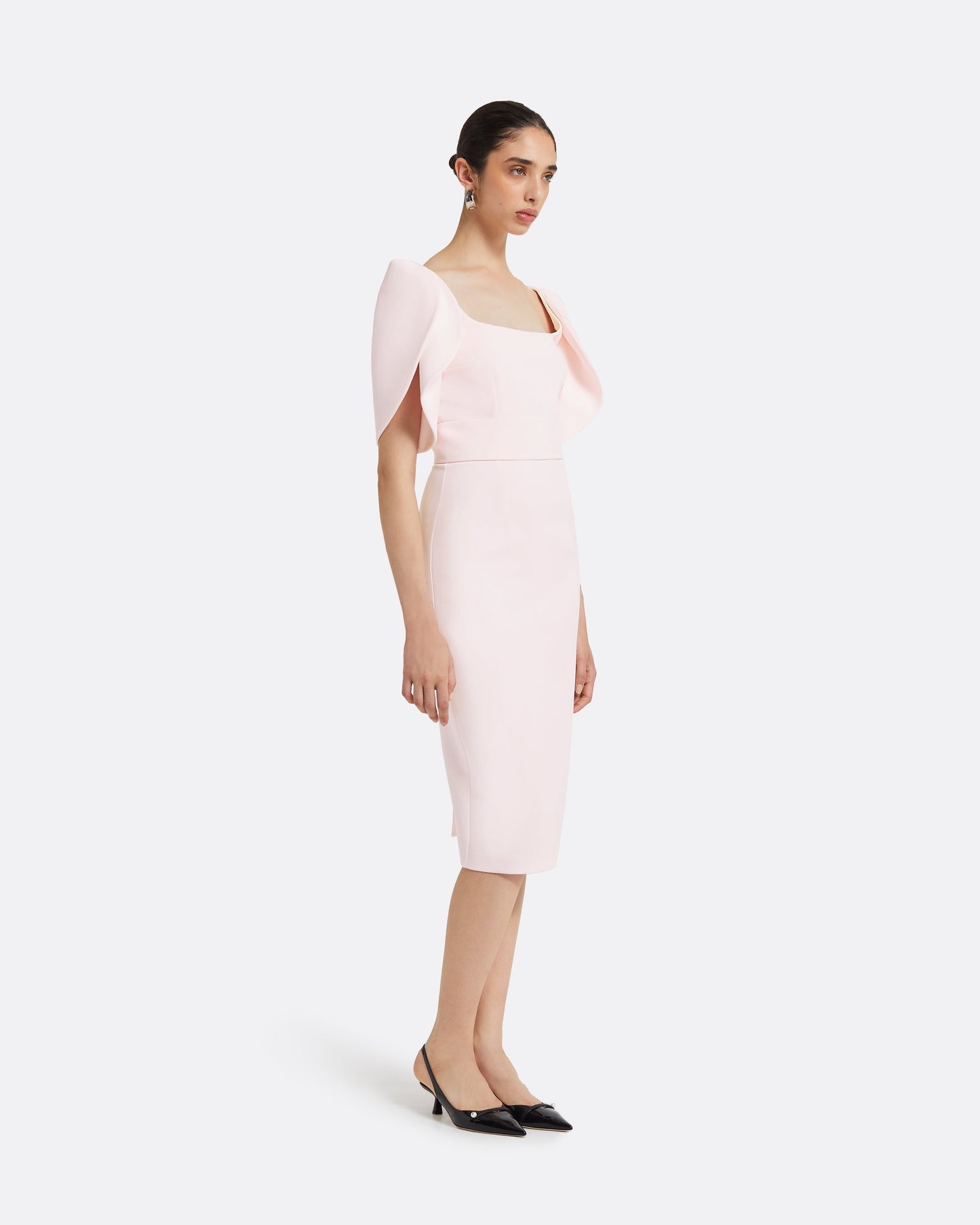 Joan Barely Pink Midi Dress