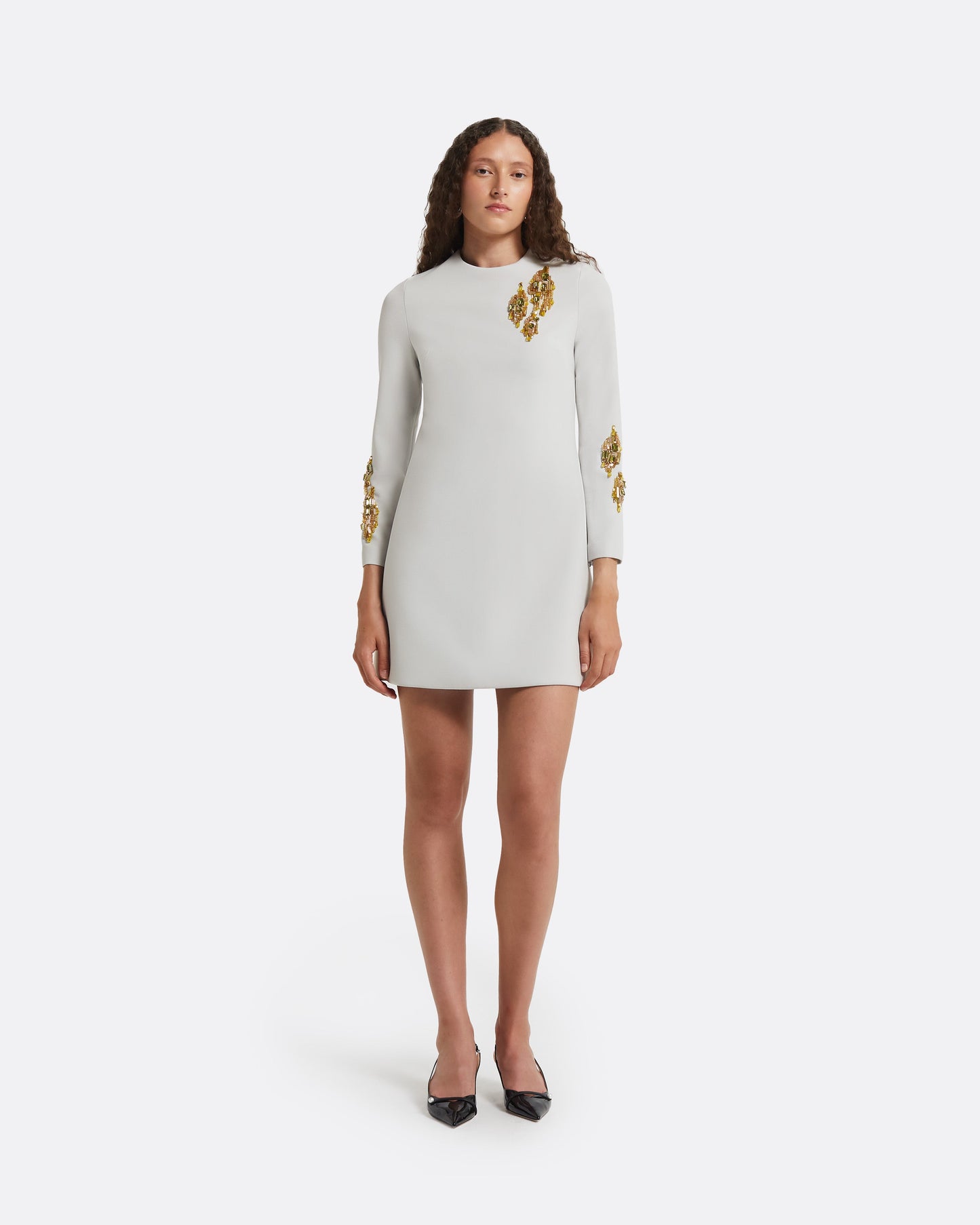 Reffie Stone Grey Short Dress
