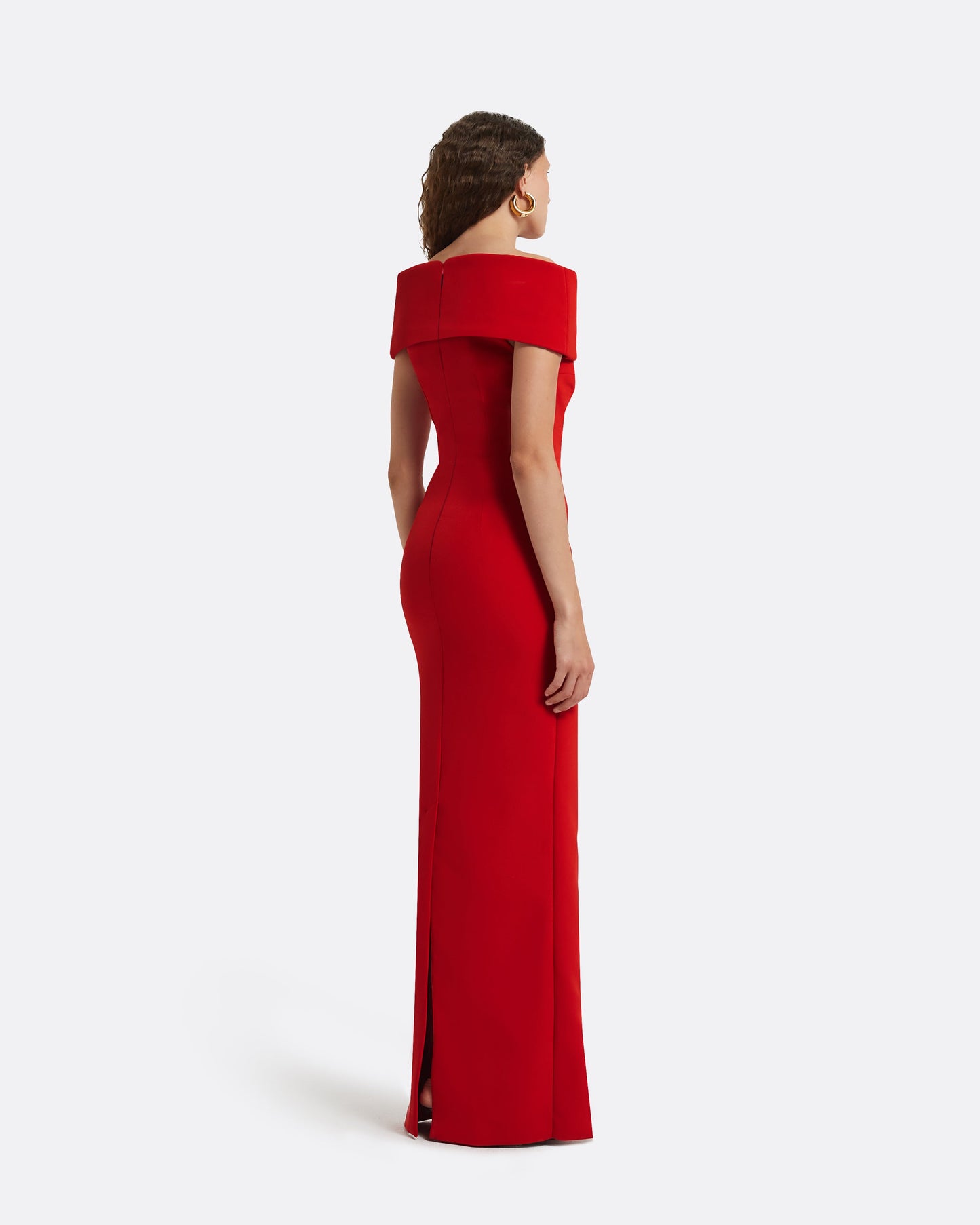 Gokce Dazzling Red Long Dress