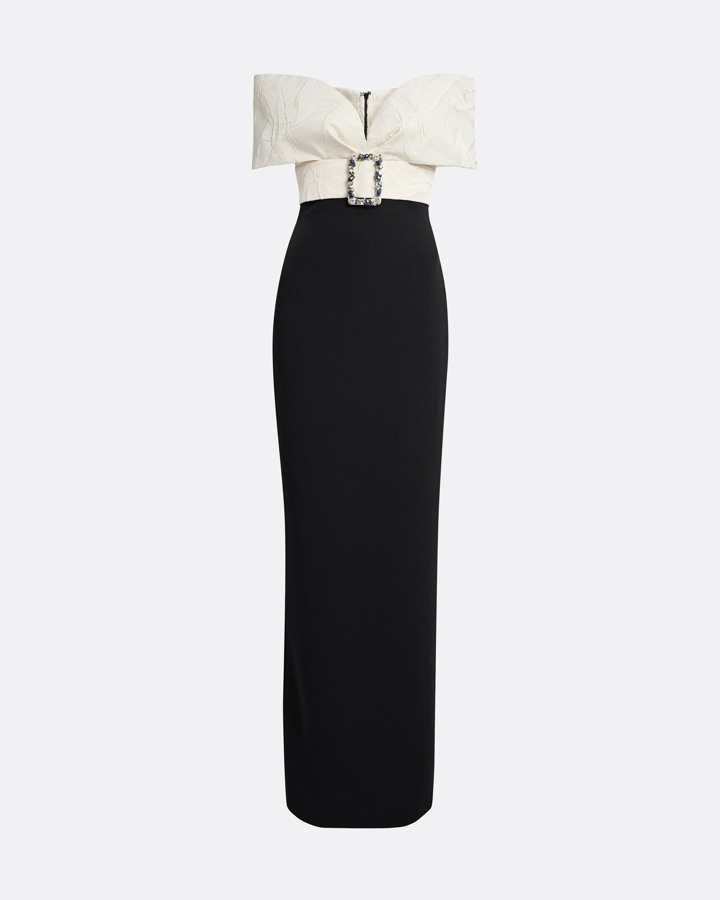 Abike Ivory & Black Long Dress