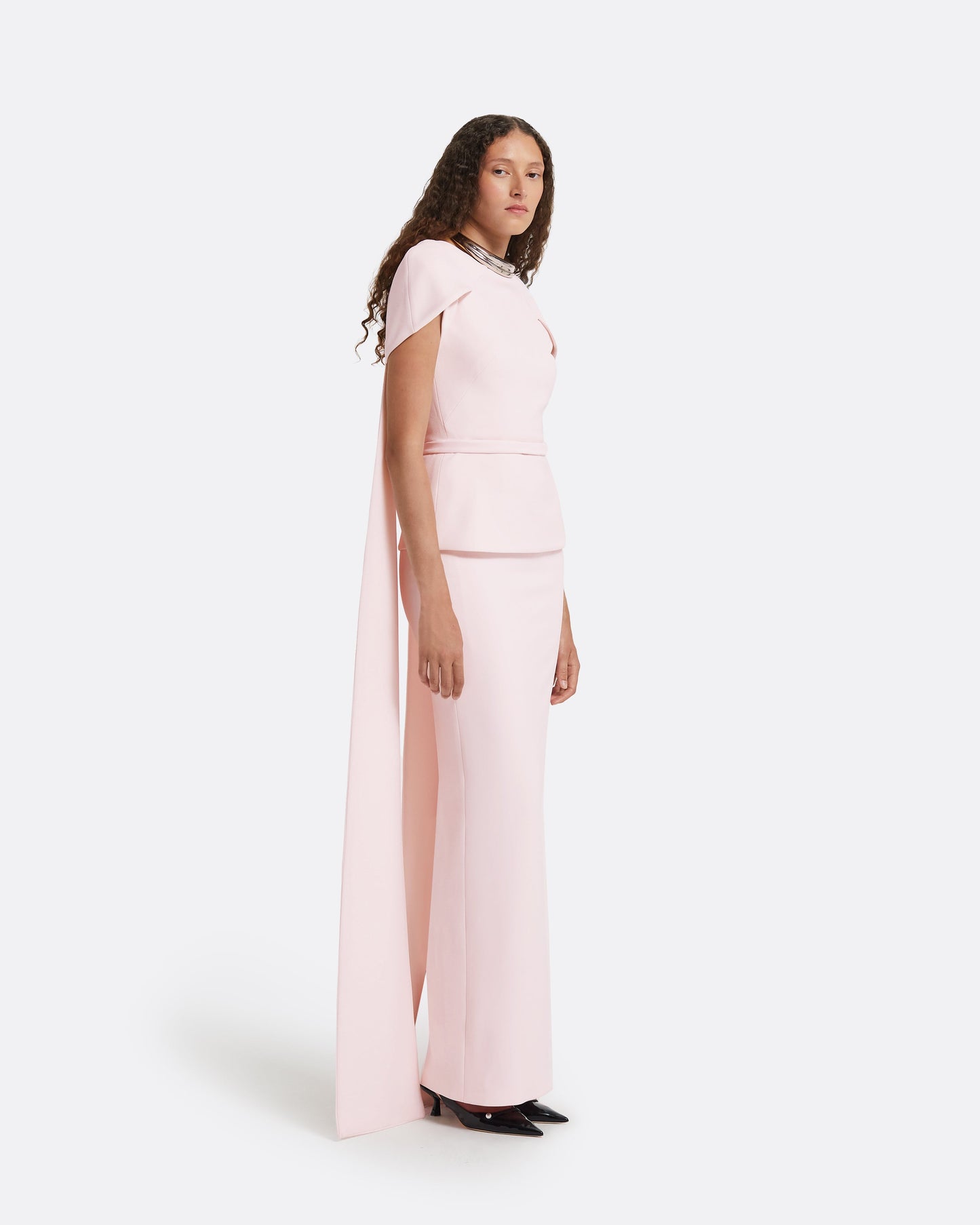 Erkin Barely Pink Long Dress