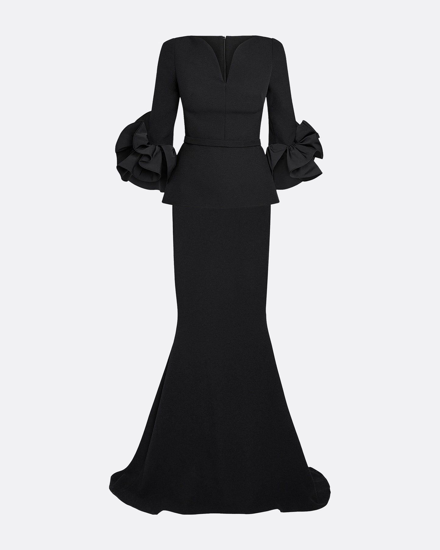 Clemence Black Long Dress
